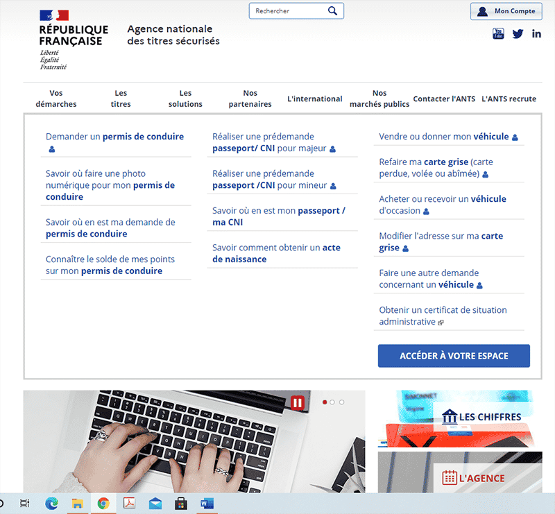 Site Ants : accéder à son espace