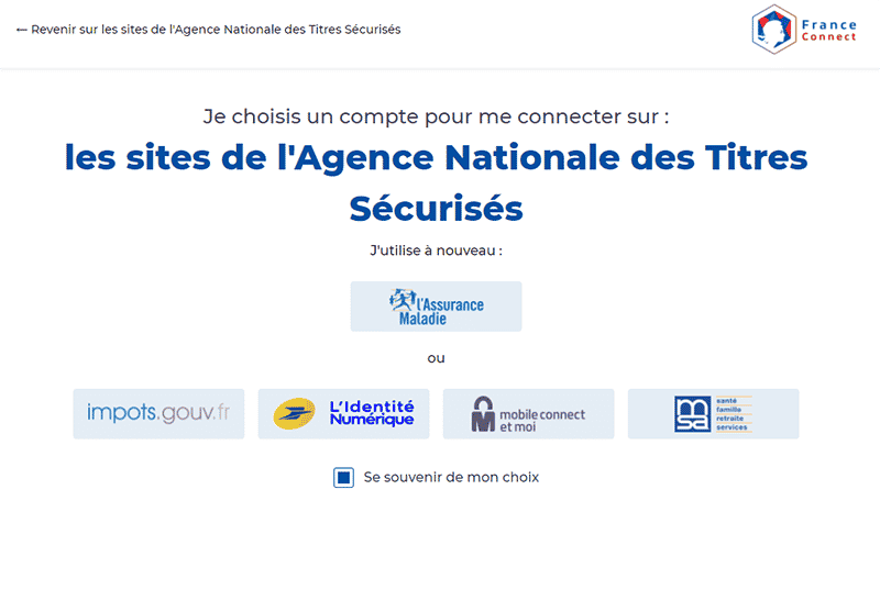 se connecter avec France Connect